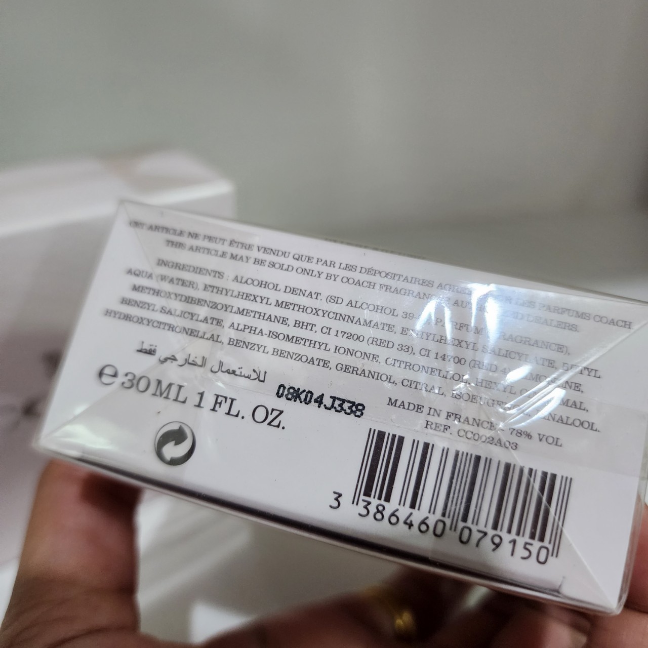 น้ำหอมแท้ Coach edt Coach New York Eau De Toilette 30ml กล่องซีลป้ายไทย