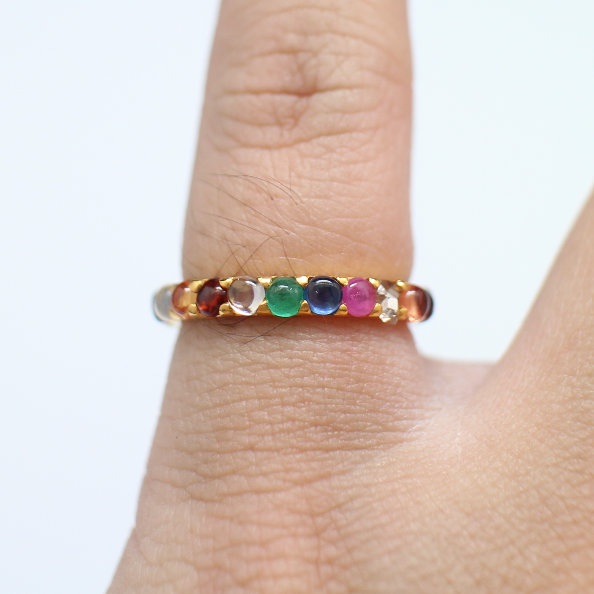 RG250119 แหวนพิรอดนพเก้า ทองแท้ 90% นน.รวม 2 กรัม ขนาดแหวน 49