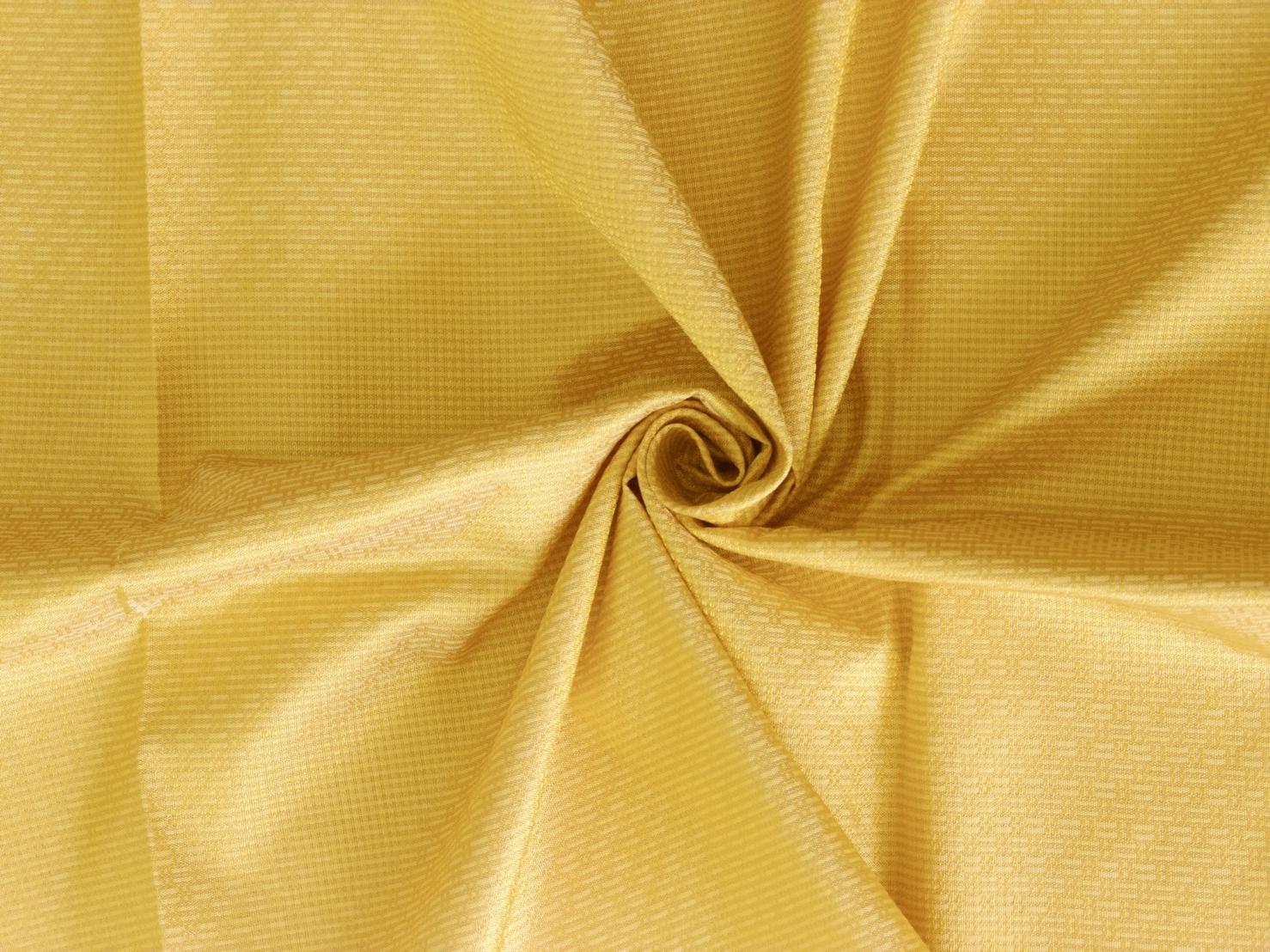 ผ้าไหมยกดอก ลายราชวัตร สีพื้น ไหมแท้ สีเหลืองอ่อน (ราคาต่อหลา) รหัส B1-119-1386KM1