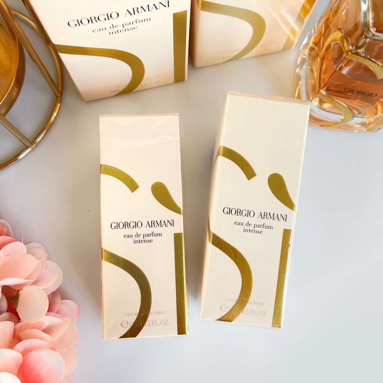 น้ำหอมจิ๋วมินิ Giorgio Armani Si Intense EDP (ปี 2023) 15ml พร้อมกล่องซีล ( Mini Perfume น้ำหอมขนาดพกพา) น้ำหอมจิ๋วมินิแบบทดลองแบบสเปรย์ พกพาก็สะดวกใช้ฉีดตามจุดชีพจร