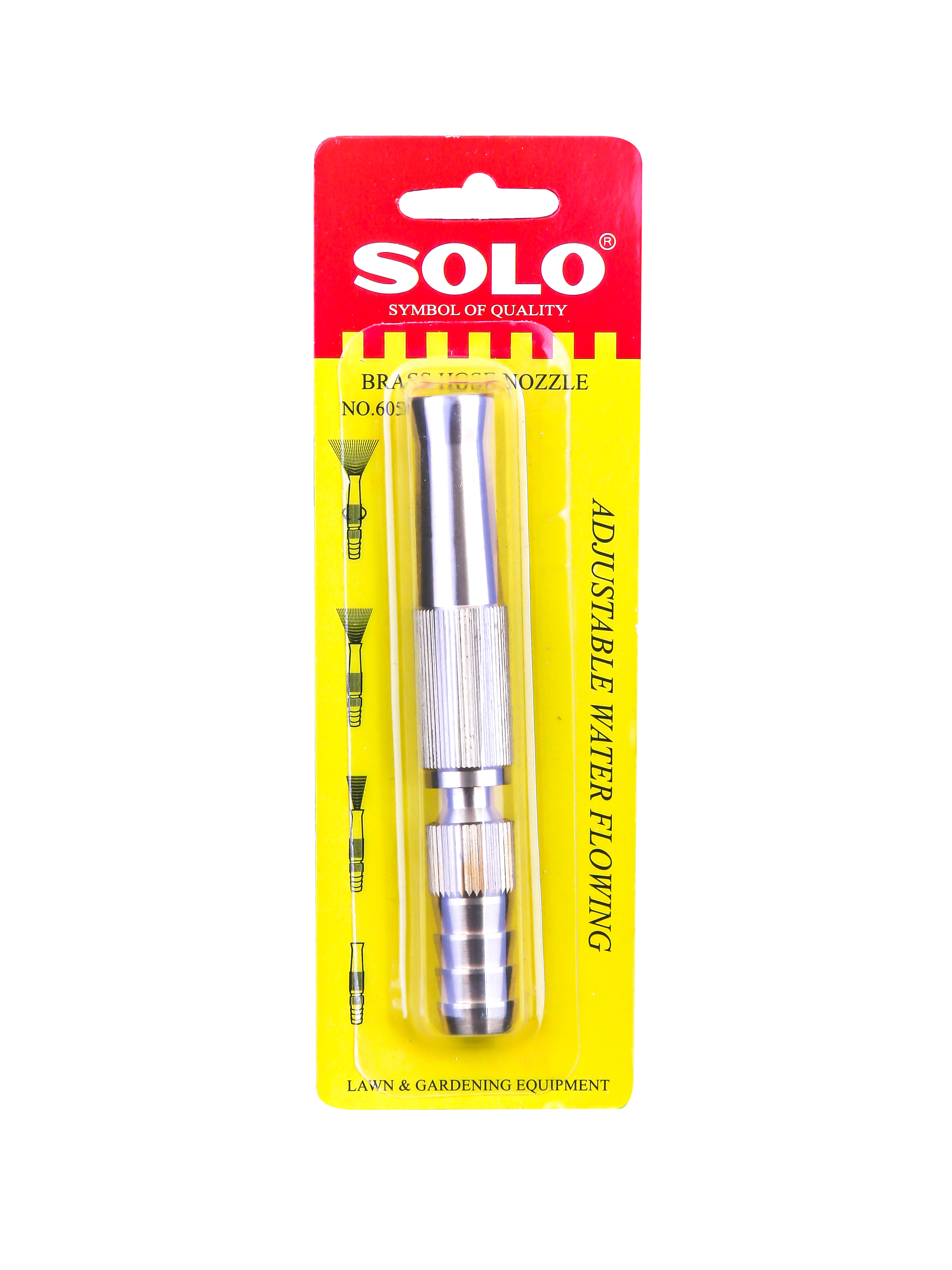 หัวฉีดน้ำแบบตรงข้อต่อในตัว SOLO #605-5 (โหล)