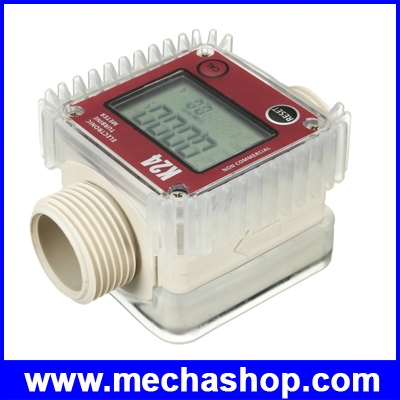 มิเตอร์วัดปริมาณการไหลของน้ำ หรือน้ำมัน 10-120ลิตรต่อนาที ขนาดท่อเส้นผ่าศูนย์กลาง1” Diesel Fuel Flow Meter 10-120L/min