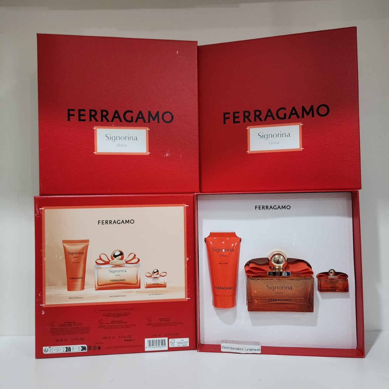 น้ำหอมแท้ Salvat0re Ferragam0 Sign0rina Unicha 100ml SET