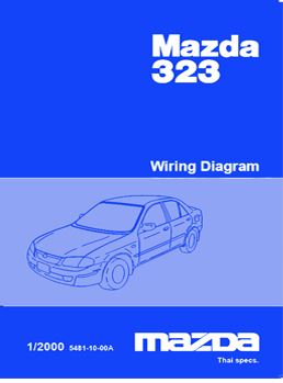 MAZDA 323 PROTEGE (2000-1~) ขายวงจรไฟฟ้าเครื่องยนต์ ZM-DE FP-DE WIRING DIAGRAM MAZDA 323 PROTEGE ไวริ่งไดแกรม BJ มาสด้า 323 โปรเทเจ้