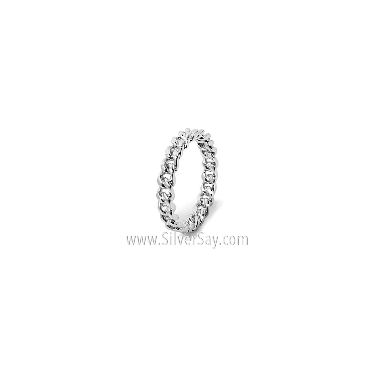 แหวนฉลุลายเลสรอบวง 3 มม./Curb chain