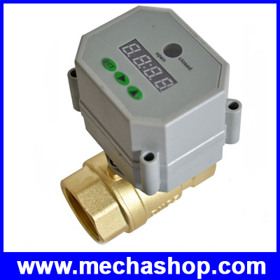 มอเตอร์วาล์วไฟฟ้า เปิดปิดวาล์วไฟฟ้า พร้อมตั้งเวลาปิดเปิด 1" DN25 Electric Valve AC110V-230V 2Way With Timer