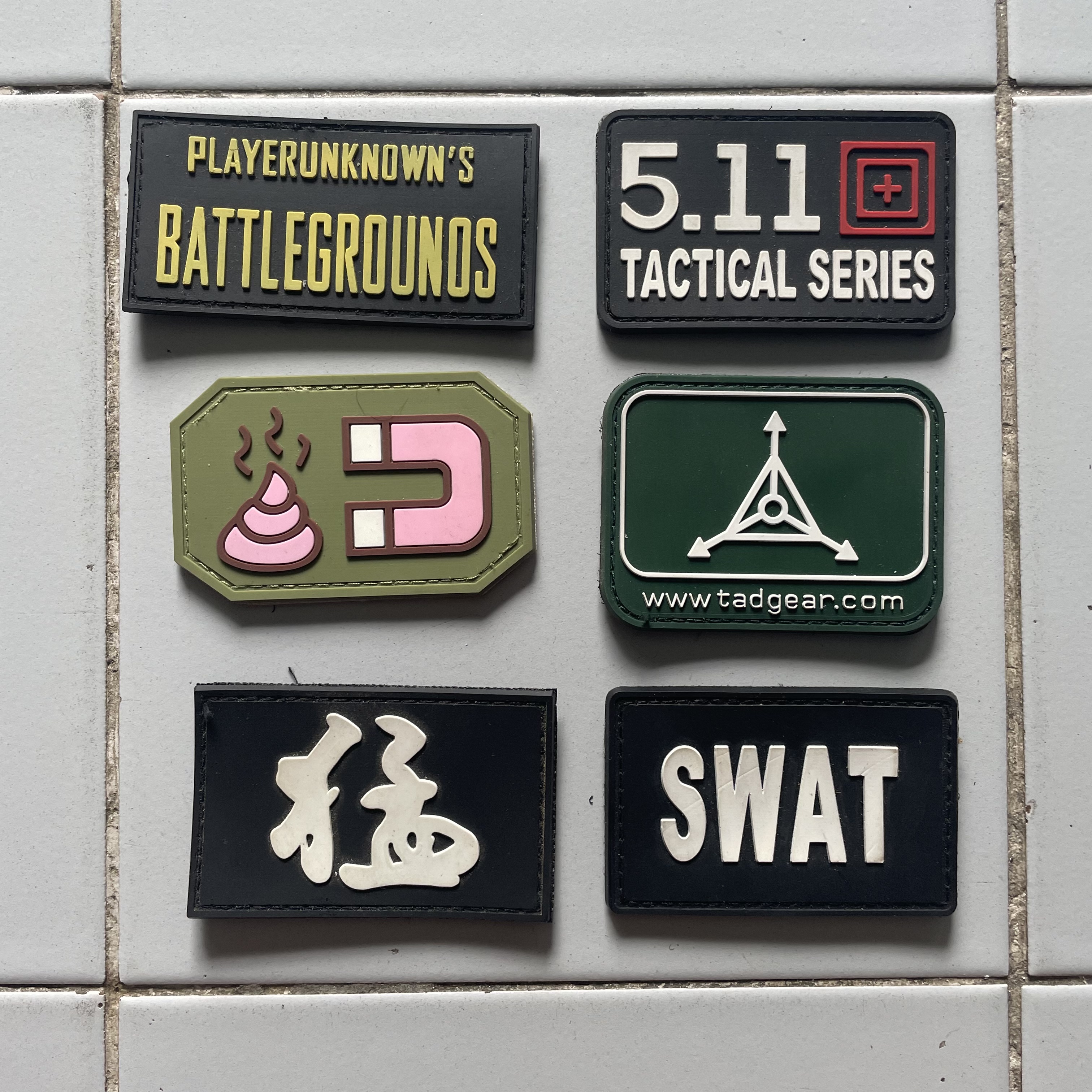 patch อาร์ม แบบ pvc กลุ่ม A (มีตีนตุ๊กแกทุกชิ้น)