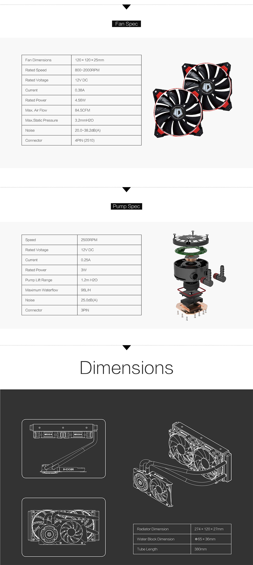ID-COOLING FROSTFLOW 240G อุปกรณ์ระบายความร้อนการ์ดจอ