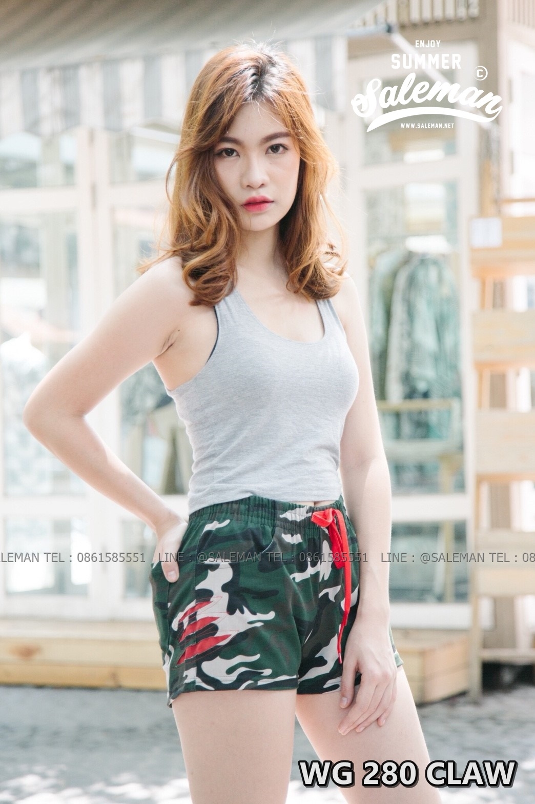 กางเกงขาสั้น พรีเมี่ยมวอร์ม รหัส WG 280 CLAW SUMMER SALE