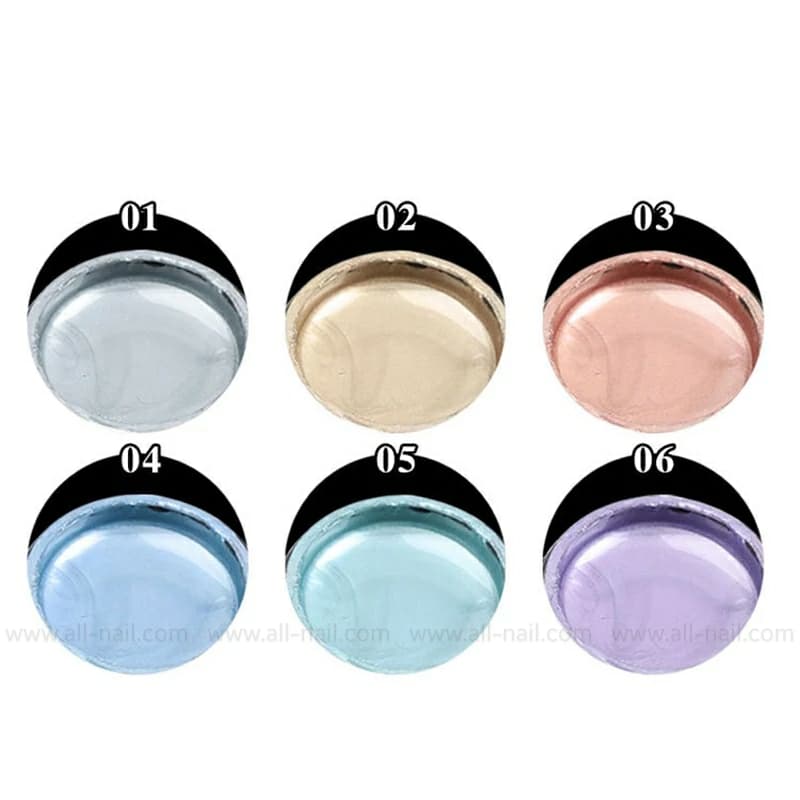สีเจลเมทัลลิค (Metallic) เจลเพ้นท์เงา 8ml.