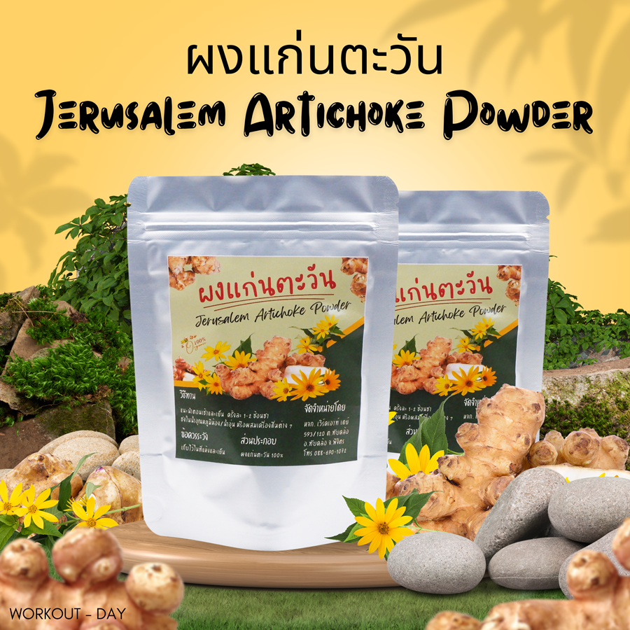 ผงแก่นตะวัน Jerusalem artichoke Organic