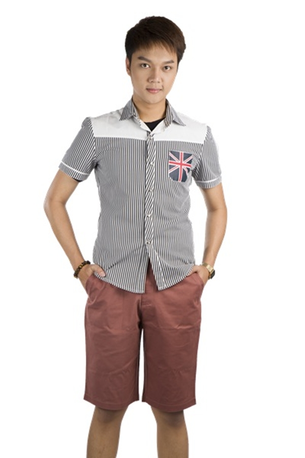 กางเกงสามส่วน รุ่น304 (สีน้ำตาลกะปิ)