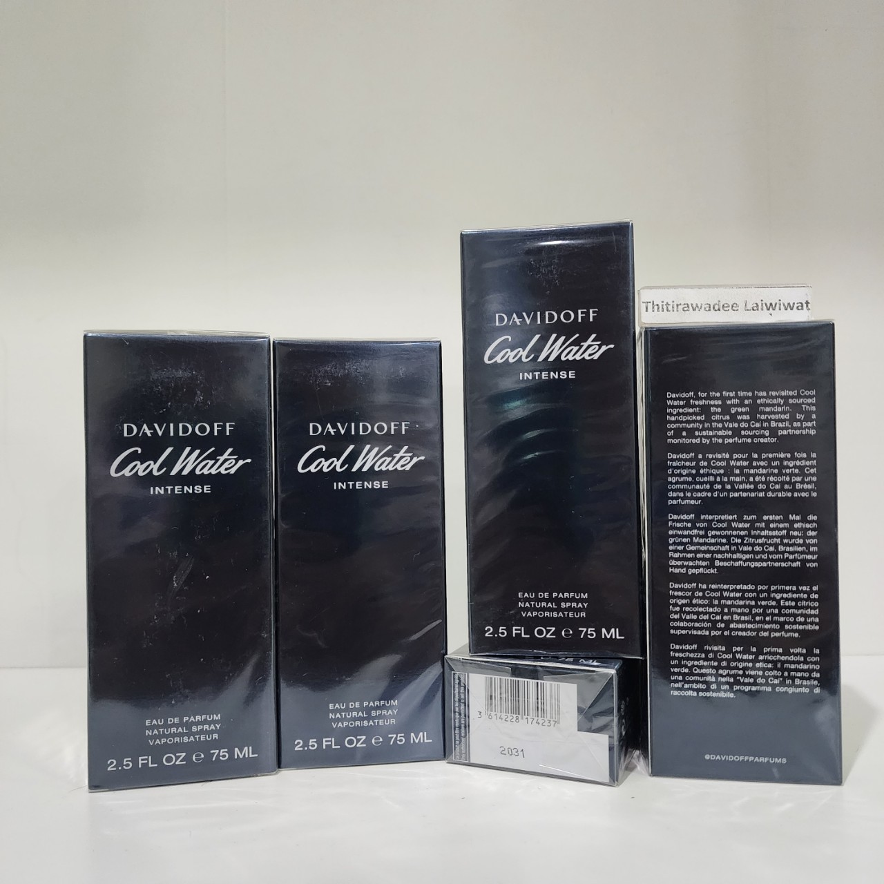 น้ำหอมแท้ Davidoff cool water intense 75ml. กล่องซีล