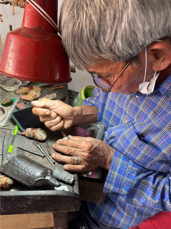 พรีออเดอร์ 10-15 วัน เครื่องประดับเงินแท้ ปิ่นปักผมหัวบัว ลายไทย