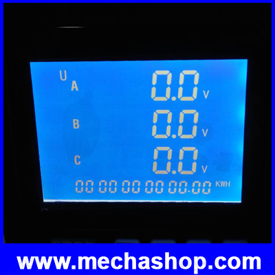 มิเตอร์วัดหน่วยไฟฟ้า มิเตอร์วัดกำลังไฟฟ้า เพาเวอร์มิเตอร์ RS485 3-Phase Power Energy Meter 4-digit Electric Current Voltage VA Hz kWh YG889-9SY