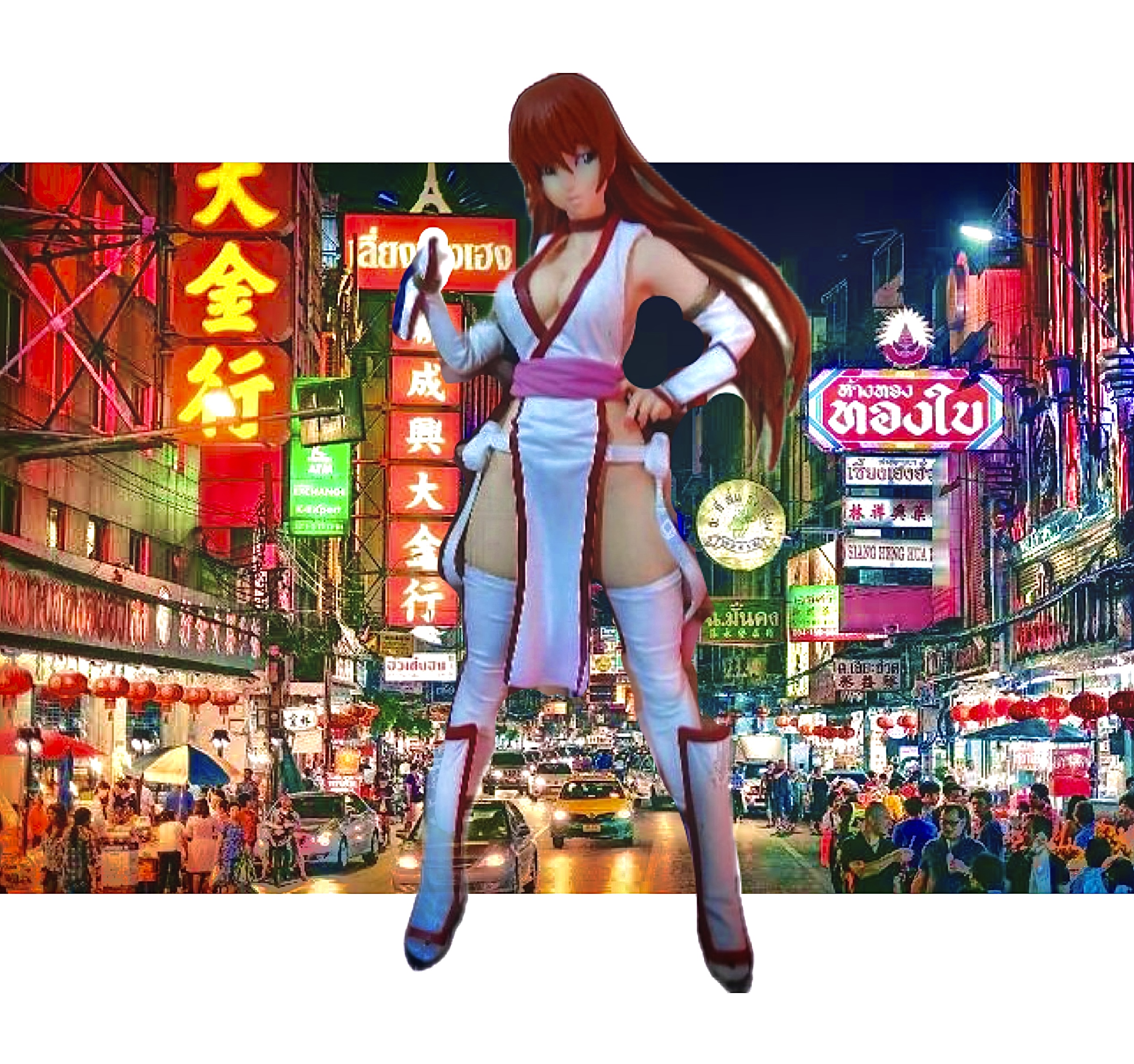 Sega DEAD OR ALIVE Extra figure haze special feat. Shunya Yamashita white (Kasumi) Size Approx 20 cm(7.9 inches)