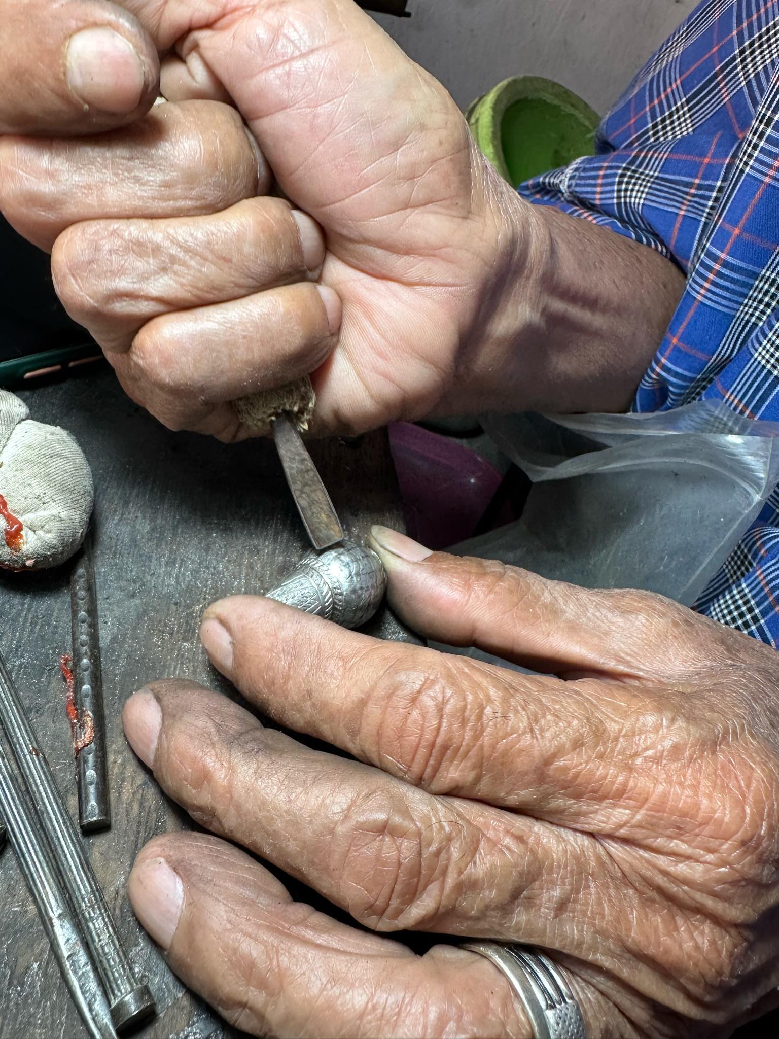 พรีออเดอร์ 10-15 วัน เครื่องประดับเงินแท้ ปิ่นปักผมหัวบัว ลายไทย