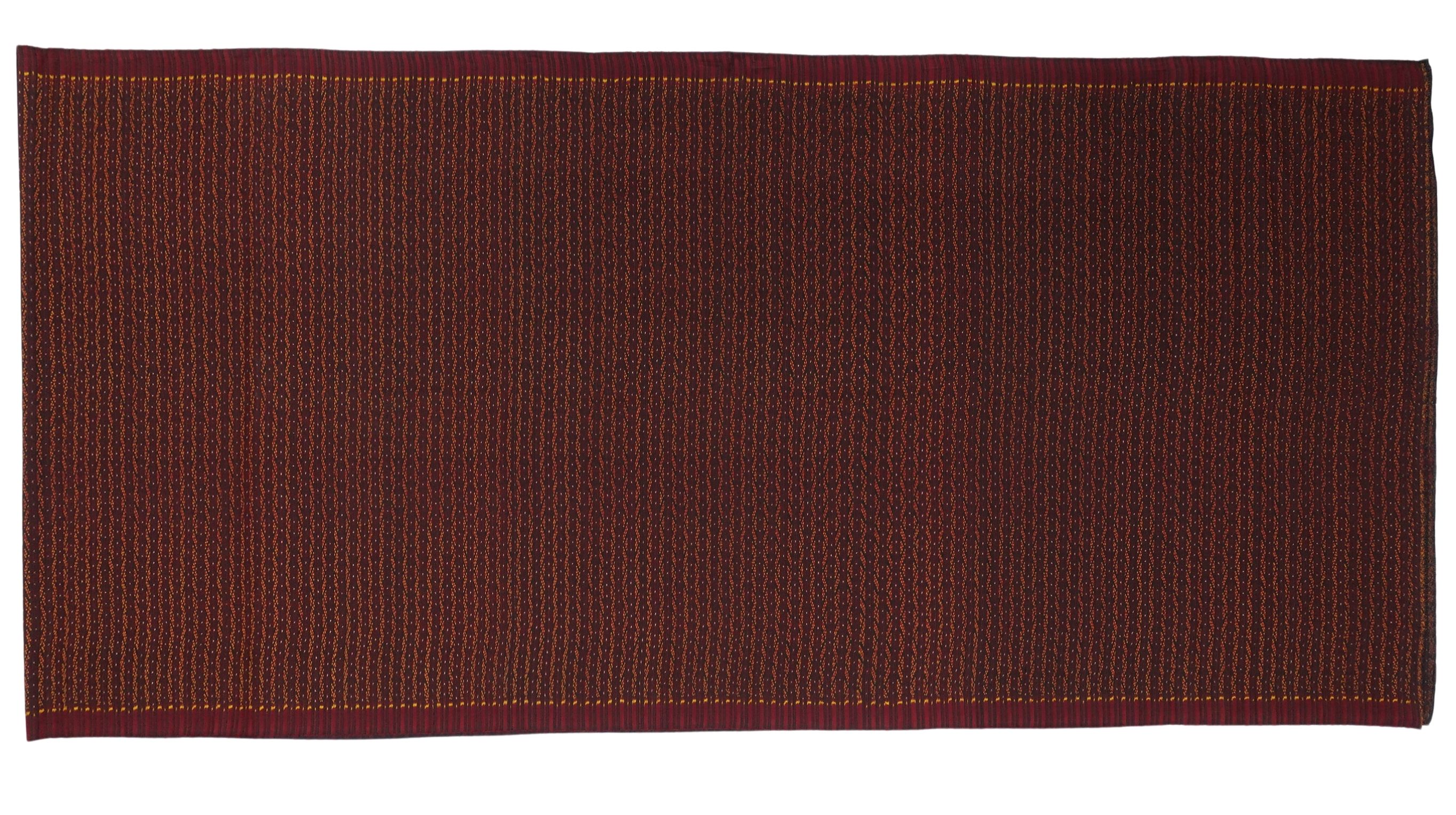 ซิ่น ผ้าไหมมัดหมี่ 3ตะกอ ลายโฮลแปรคนอง สีน้ำตาลแดง เลือกขนาด รหัส 4R2Q-ME-66-0813681