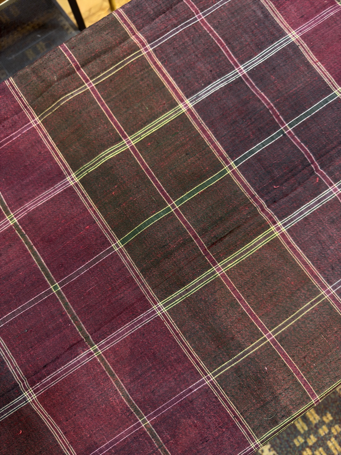 โสร่งโบราณ ขิดไหม ขนาด1x2เมตร สีแดง รหัส R4F-155-12468152