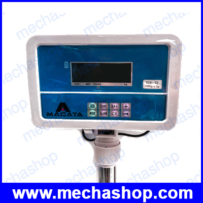เครื่องชั่งดิจิตอลแบบตั้งพื้น MACATA TZ Series platform weighing scale 60kg/2g, 60kg/5g, 100kg/5g, 150kg/10g, 300kg/20g, 600kg/50g โครงสร้างเหล็ก มี RS232 เชื่อมต่อคอมพิวเตอร์ได้