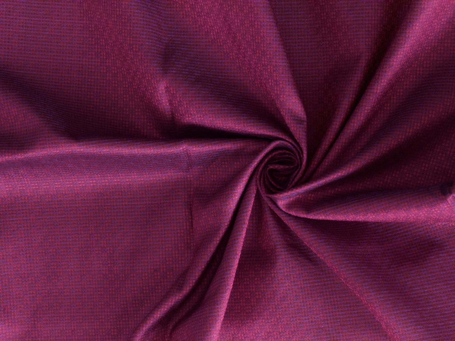 ผ้าไหมยกดอก ลายราชวัตร สีพื้น ไหมแท้ สีม่วงทับทิบ (ราคาต่อหลา) รหัส B-119-1356KM6