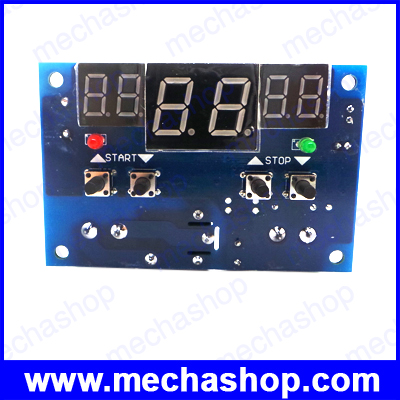 รีเลย์ควบคุมอุณหภูมิ บอร์ดควบคุมอุณหภูมิ DC 9V-15V Intelligent Digital LED Thermostat Temperature Controller