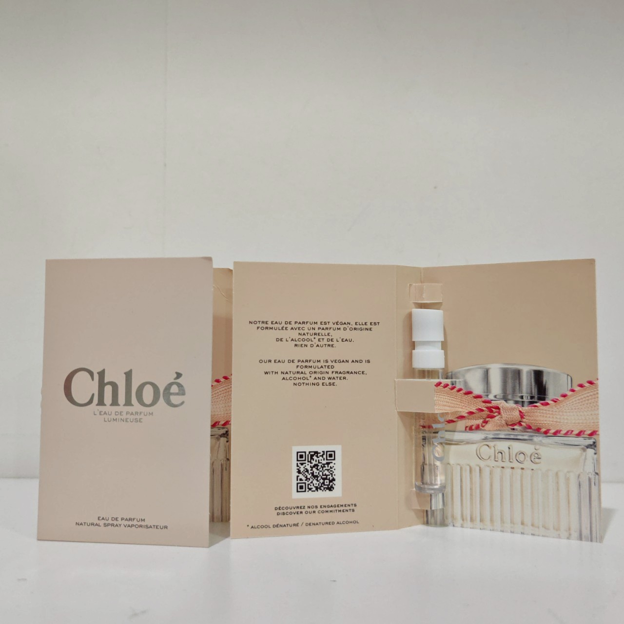 น้ำหอมไวออลหลอดทดลอง Chloe L'Eau de Parfum Lumineuse 1.2ml Spray Sample Vial แบบหลอดทดลอง น้ำหอมไวออลแบบหลอด