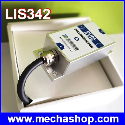เซนเซอร์วัดมุม เซนเซอร์วัดองศา LIS342 Tilt Angle Sensor Dual Axis Inclinometer Inclination Resolution 0.01 Relay Output RS232/TTL
