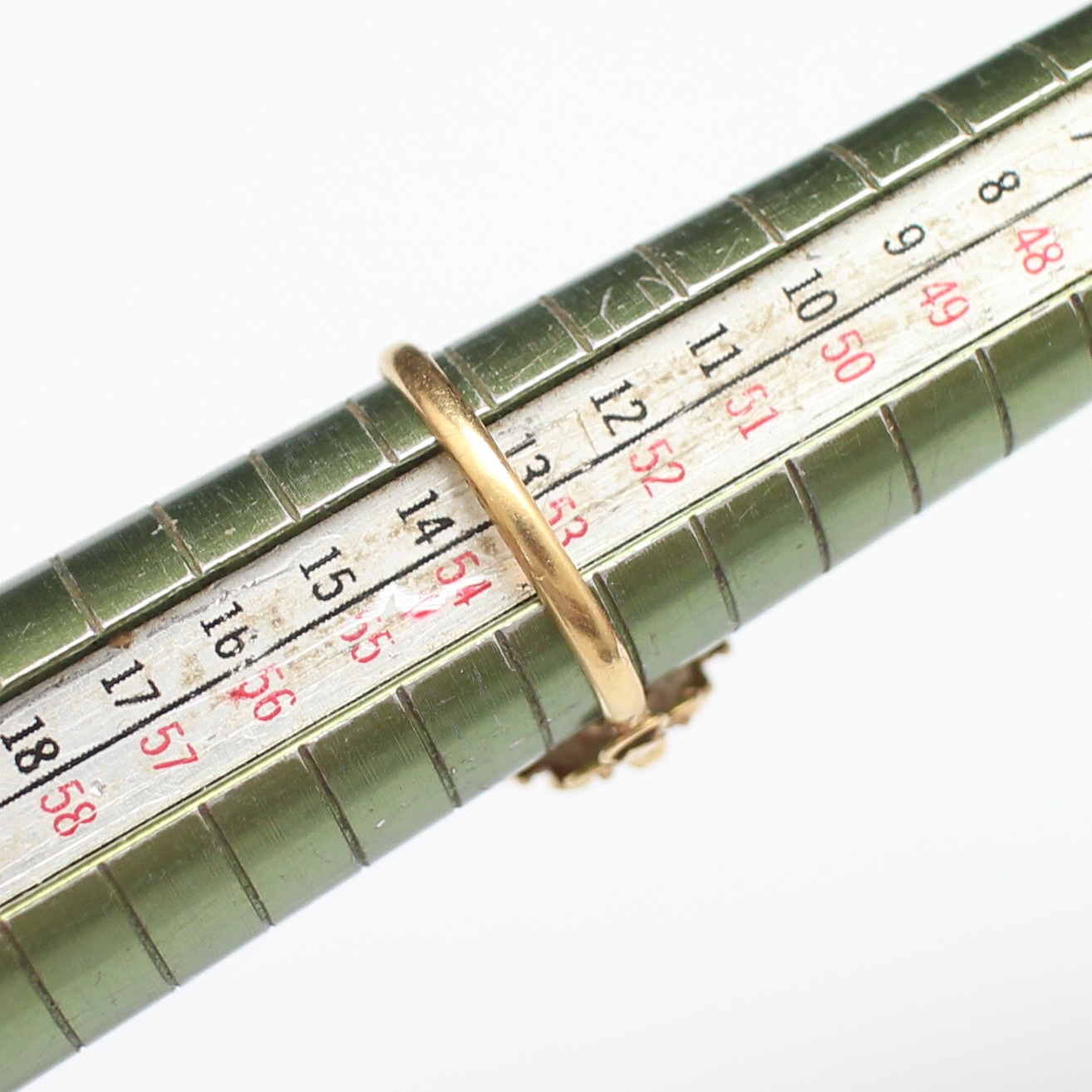 RG250192 แหวนเพชรซีกทรงฉัตร ทองแท้ 90% นน.รวม 3.4 กรัม ขนาดแหวน 53