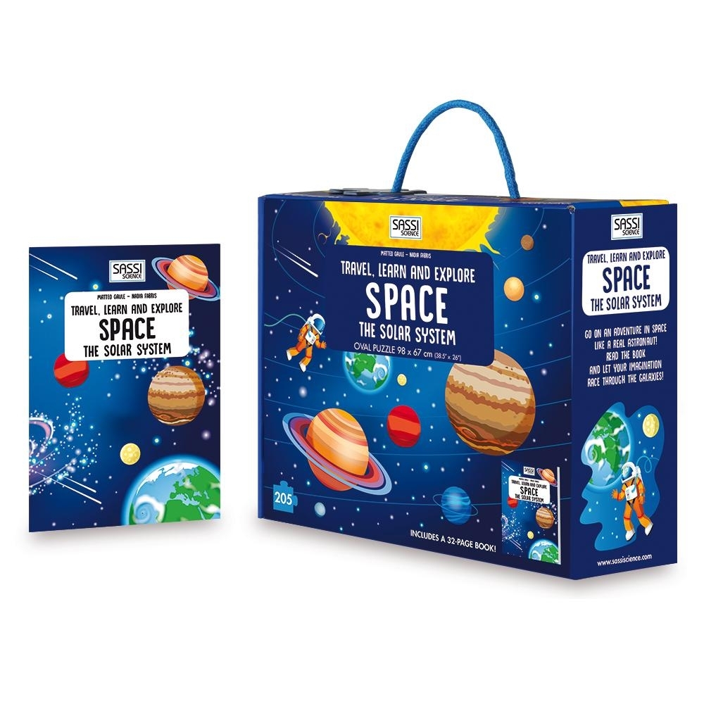 Travel, Learn, Explore. Space. The Solar System Jigsaw 2 in 1 by Sassi (Book +Jigsaw) รุ่นใหม่
