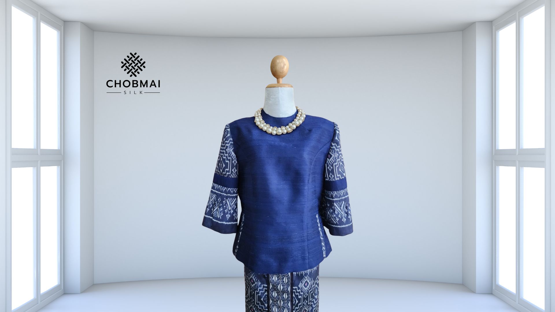 แบบตัดชุด แยกชิ้น (ไม่รวมผ้า) (เสื้อผ้าไหม ผ้าถุงไหม) chobmai x ST รหัส CUT-PT-S0617661