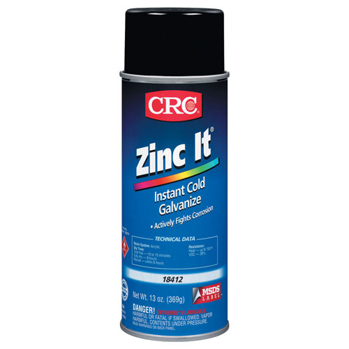 CRC Zinc It สังกะสีเหลวเคลือบป้องกันสนิมแบบกัลวาไนซ์ สำหรับเคลือบเหล็ก อลูมิเนียม เพื่อป้องกันสนิม และการกัดกร่อน