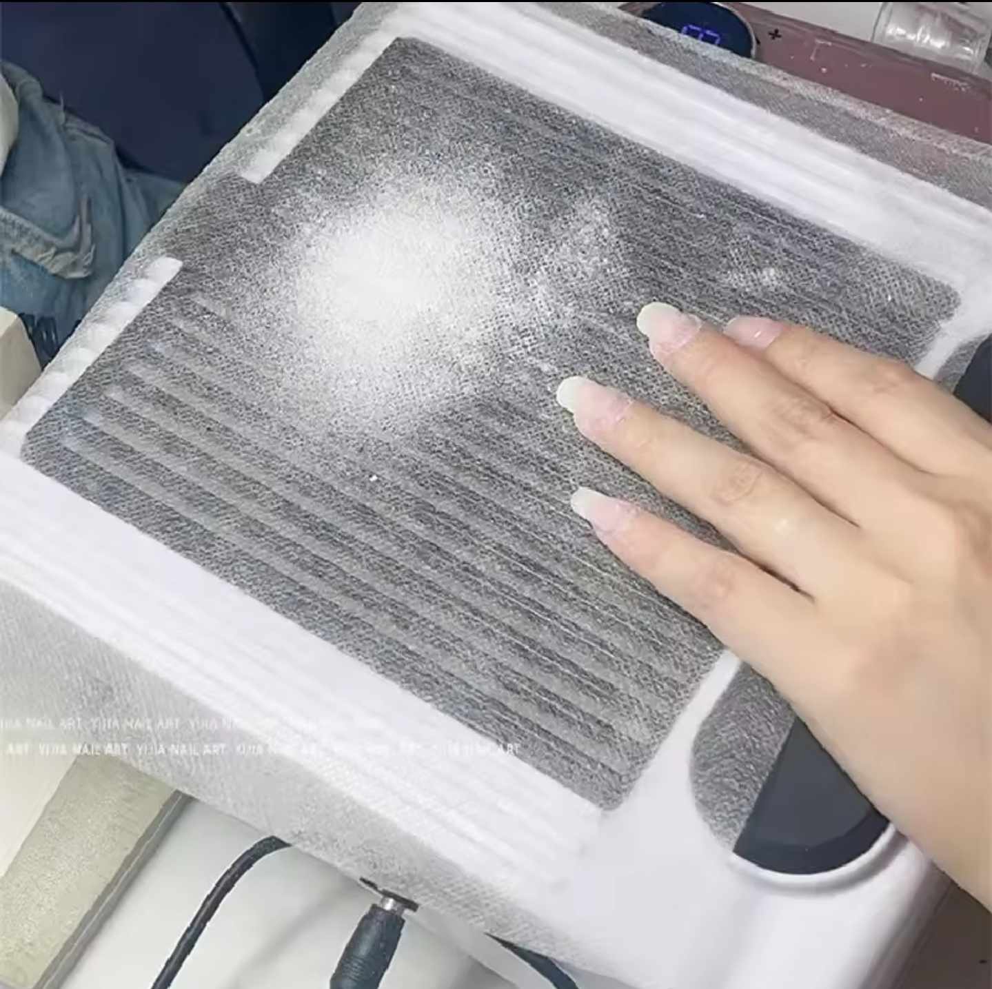 แผ่นกรองฝุ่น ใช้สำหรับเครื่องดูดฝุ่นเล็บ แบบใช้แล้วทิ้ง 100แผ่น/แพ็ก