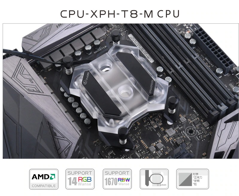 Bykski CPU-XPH-T8-M AMD Ryzen