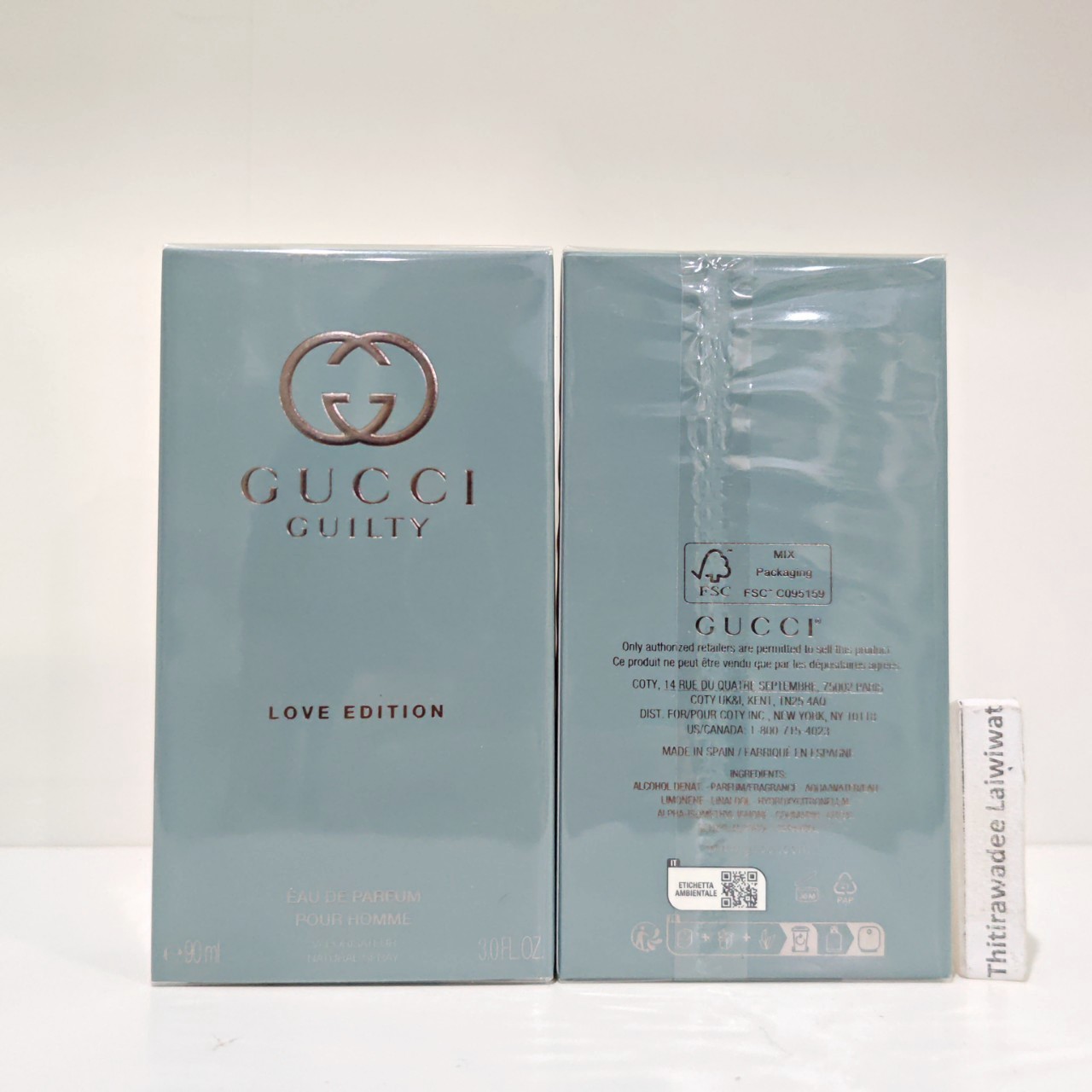 น้ำหอมแท้ Gucci Guilty Love Edition Pour Homme Eau de Parfum 90ml กล่องซีล