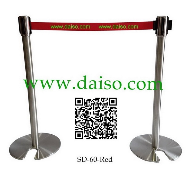 เสากั้นทางเดินสแตนเลส เสากั้นทางเดินแบบวางเก็บซ้อนกันได้_SD-60