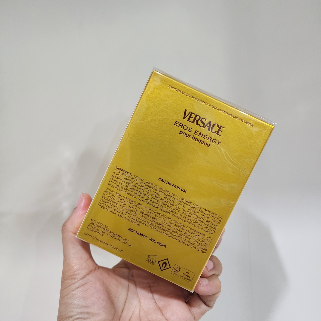 น้ำหอมแท้ Versace Eros Energy EDP 100ml กล่องซีล