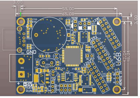 แผงควบคุม ป้ายไฟวิ่ง HD-U6B USB