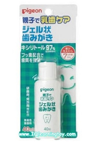 Pigeon ยาสีฟันพีเจ้นท์สำหรับเด็กเล็ก ชนิดเจล ขนาด 40 ml.เหมาะสำหรับเด็กที่เพิ่งมีฟันขึ้น อายุ 7 เดือน ขึ้นไป