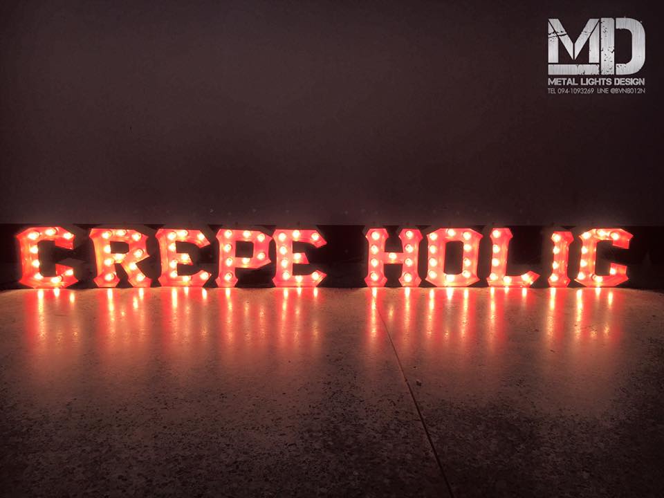 ป้ายไฟปิงปอง ขนาดสูง 20 CM