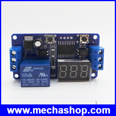 เครื่องตั้งเวลา ตั้งเวลาเปิดปิดอุปกรณ์ ตั้งเวลา 12VDC Display Digital Delay Timer Control Switch Module PLC Automation SU