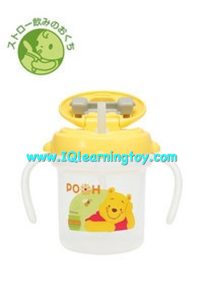 ถ้วยหัดดื่ม คอมบิ หมีพูห์ Step 3 พร้อมหลอดดูด Combi teteo Mug straw Pooh ราคา 650 บาท จัดส่งฟรี