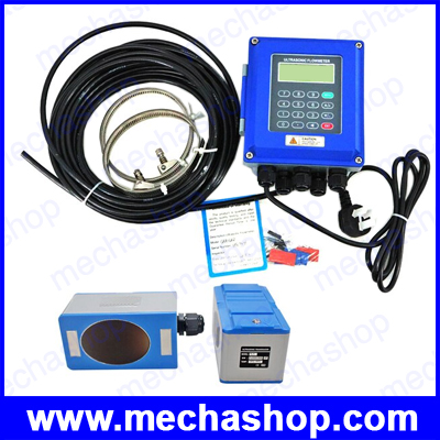 มิเตอร์วัดอัตราการไหล เครื่องวัดอัตราการไหลด้วยอัลตร้าโซนิก TUF-2000B Ultrasonic wall mounted clamp on flowmeter DN50-DN700mm TM-1