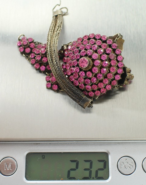 SI110 สร้อยข้อมือ+แหวน ชุดเครื่องละครพลอยอัด ตัวเรือนเงินแท้ 92.5% นน. 26.2 กรัม