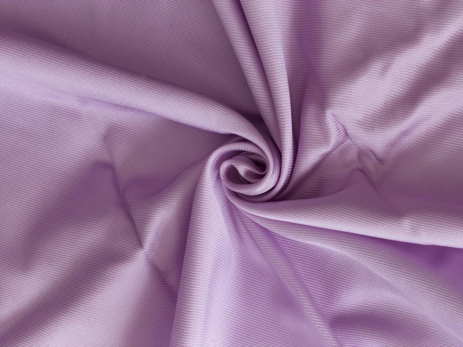 ผ้าไหมยก 4ตะกอ สีพื้นเนื้อลูกฟูก ไหมแท้ สีม่วงอ่อน (ราคาต่อเมตร) รหัส B-119-1074WA7