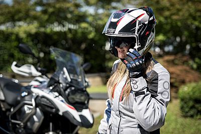 NOLAN FLIP-BACK HELMETS หมวกกันน็อค ยกคางไปด้านหลัง รุ่น N120-1 ▫️ Nightlife ▫️ White Red Metal Black (27)