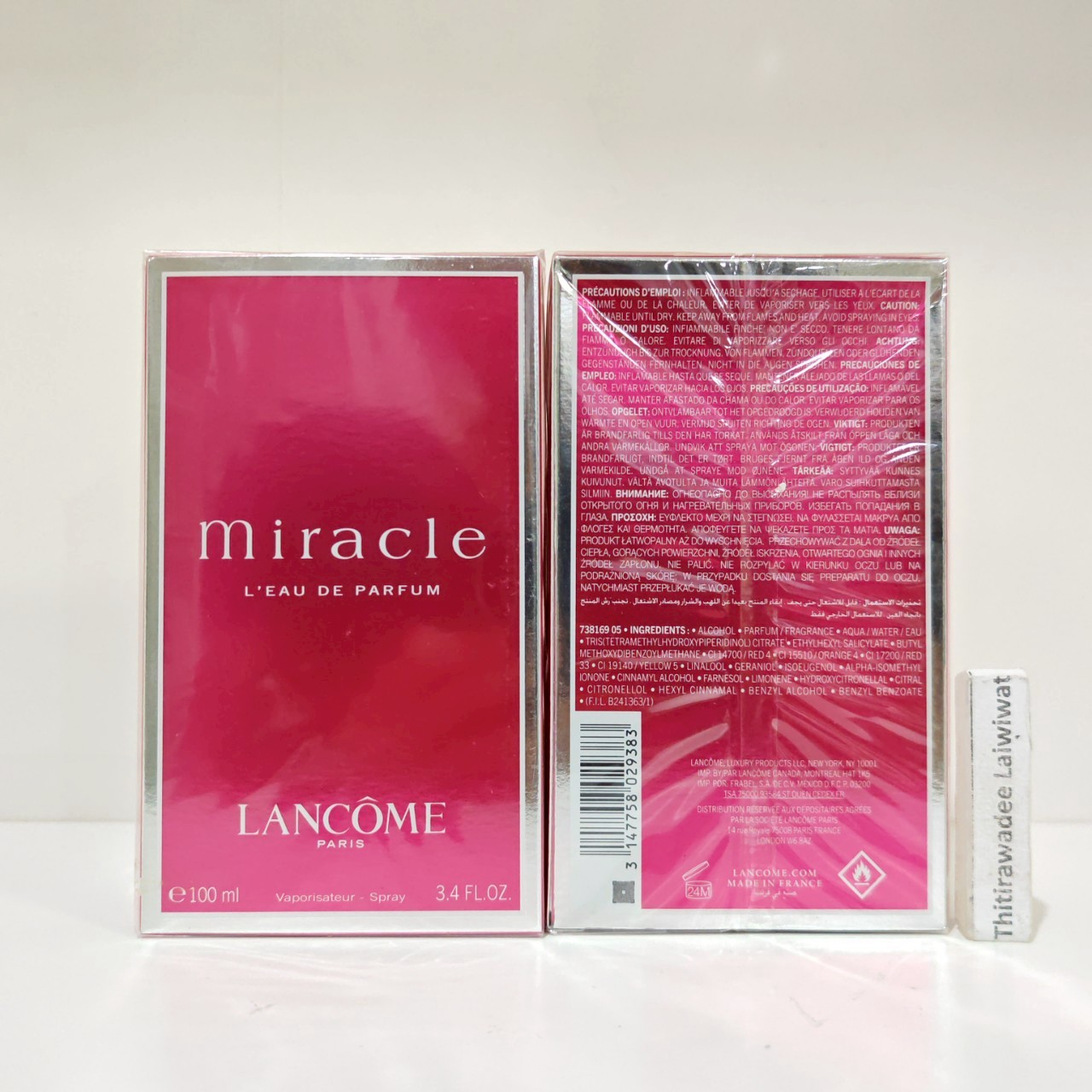 น้ำหอมแท้ Lancome Miracle for Women EDP 100ml กล่องซีล