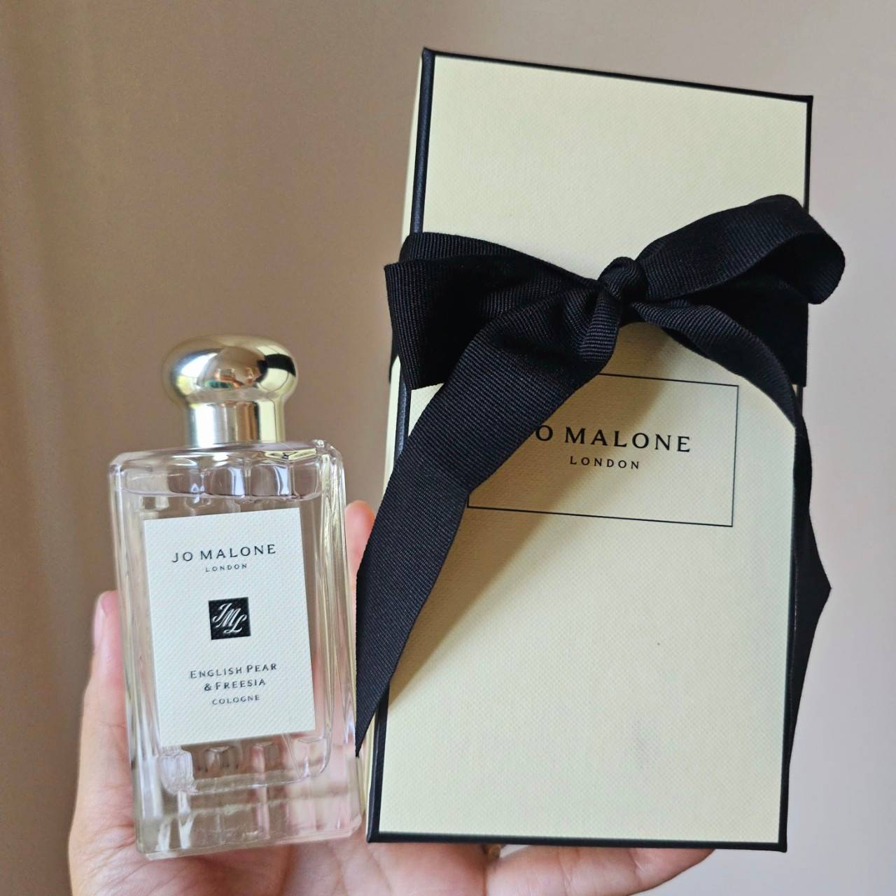 น้ำหอมแท้ Jo malone English pear & freecia 100ml ( limited wave bottle ) อปก. กล่อง โบว์