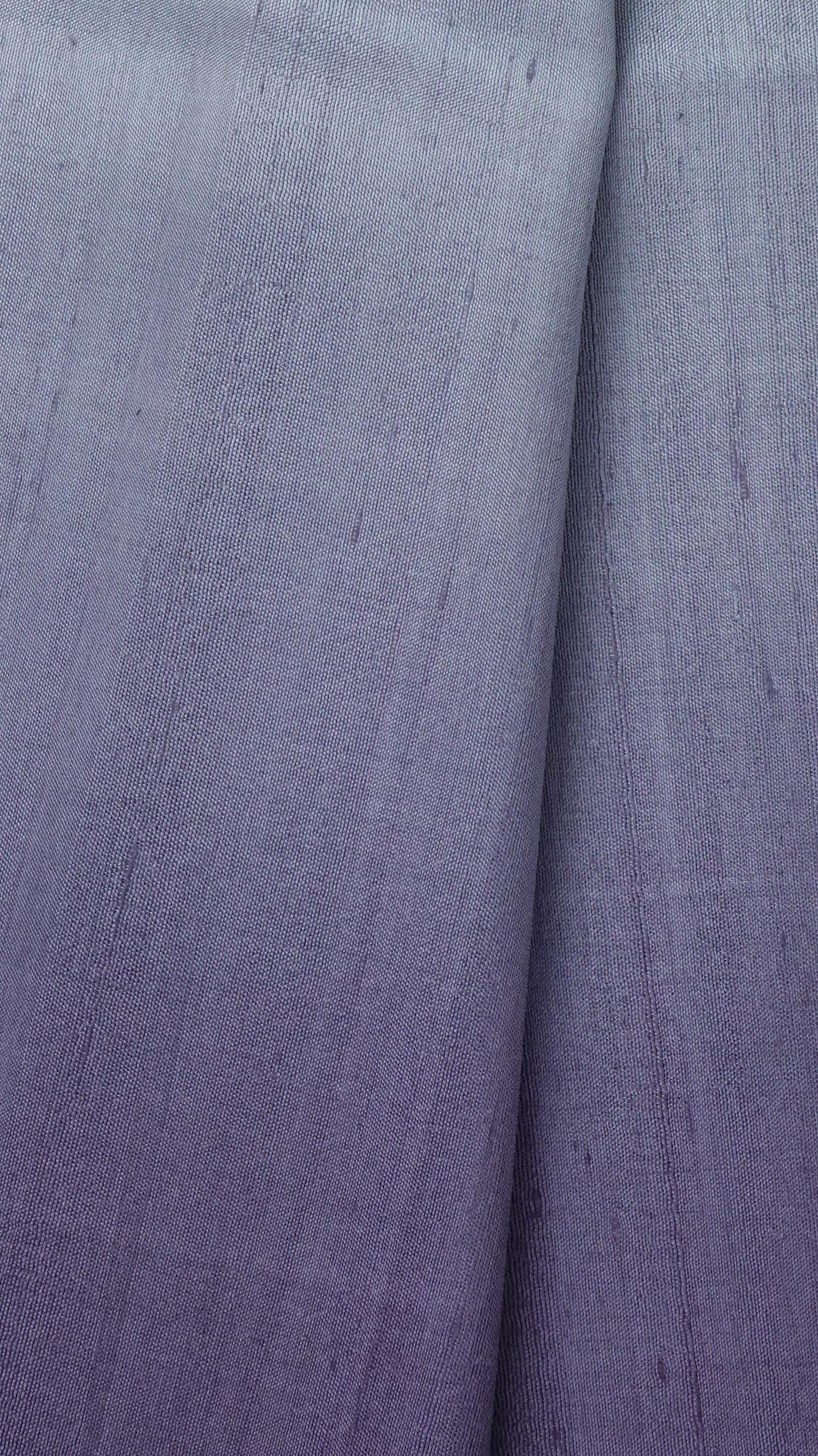 ผ้าไหมย้อมสไลด์สี ไหมบ้านทอมือ 2ตะกอ สีเทา-สีม่วง เลือกขนาด รหัส BT-TT-02246853