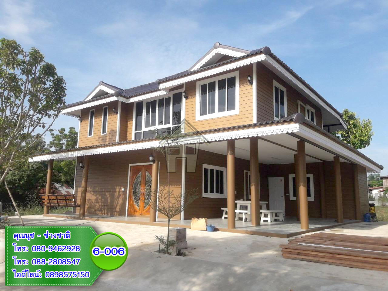 6-006 บ้านน็อคดาวน์ - บ้านหลังใหญ่ - ทรงมะนิลา